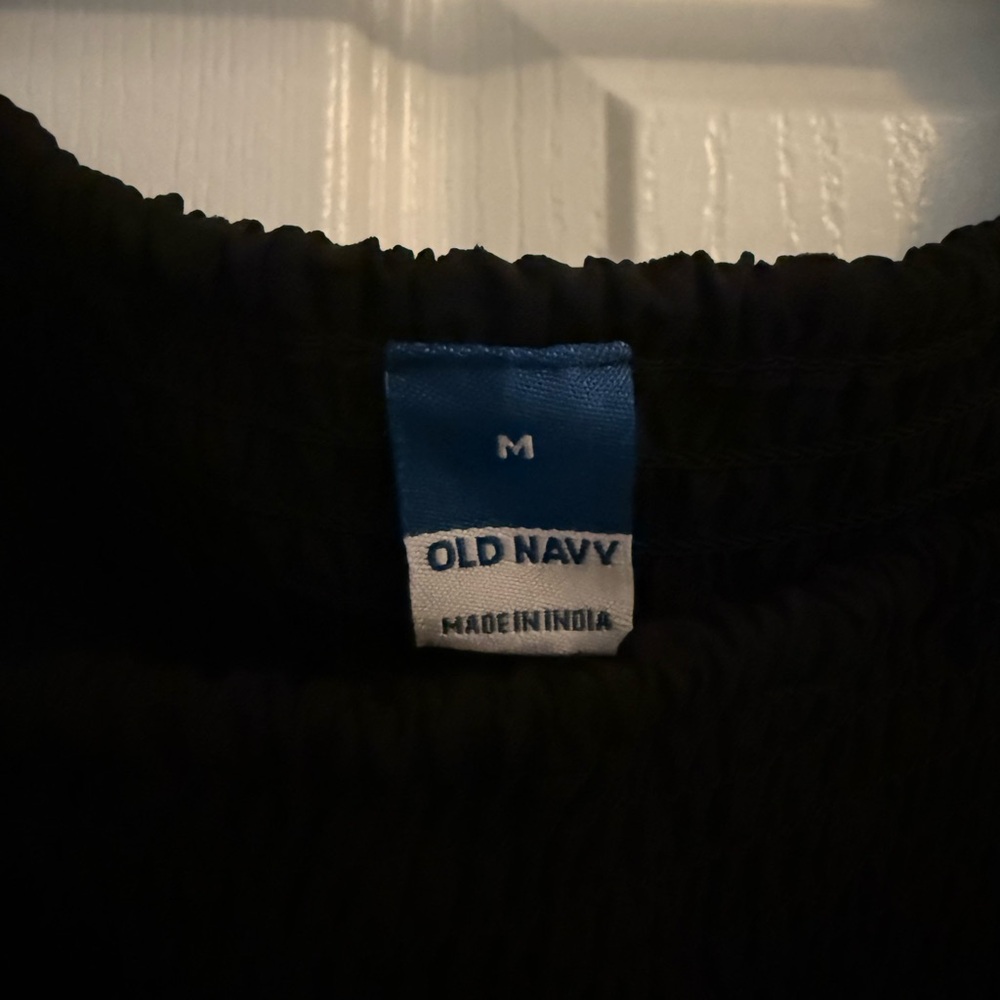 Old Navy Black Smocked Dress - Picture 3 of 3